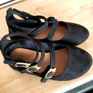 Black toddler flats